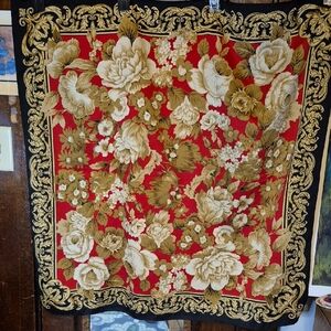 Large Floral Patterned Scarf